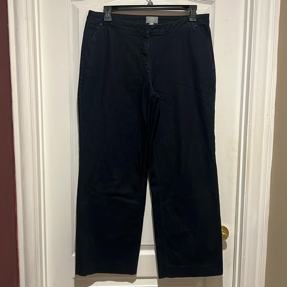 Pure collection wide leg jeans